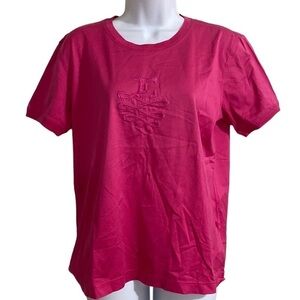 Vintage Escada t-shirt  women 38 pull on pink casual Y2K retro preppy  vacation